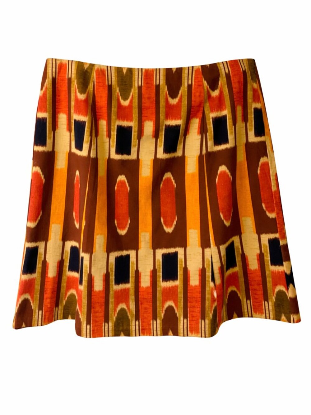 Plus Size Brandolino Stretch A-Line Skirt Bold Geometric Print Size 18